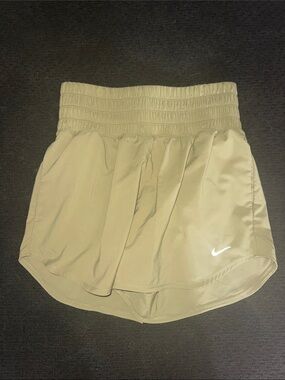 Nike Green Athletic Shorts with Smocked Waistband